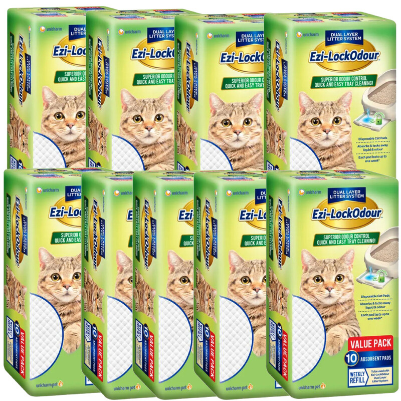 9x10 Ezi LockOdour Cat Litter System Absorbant Cat Pads Ezi Lock Odour
