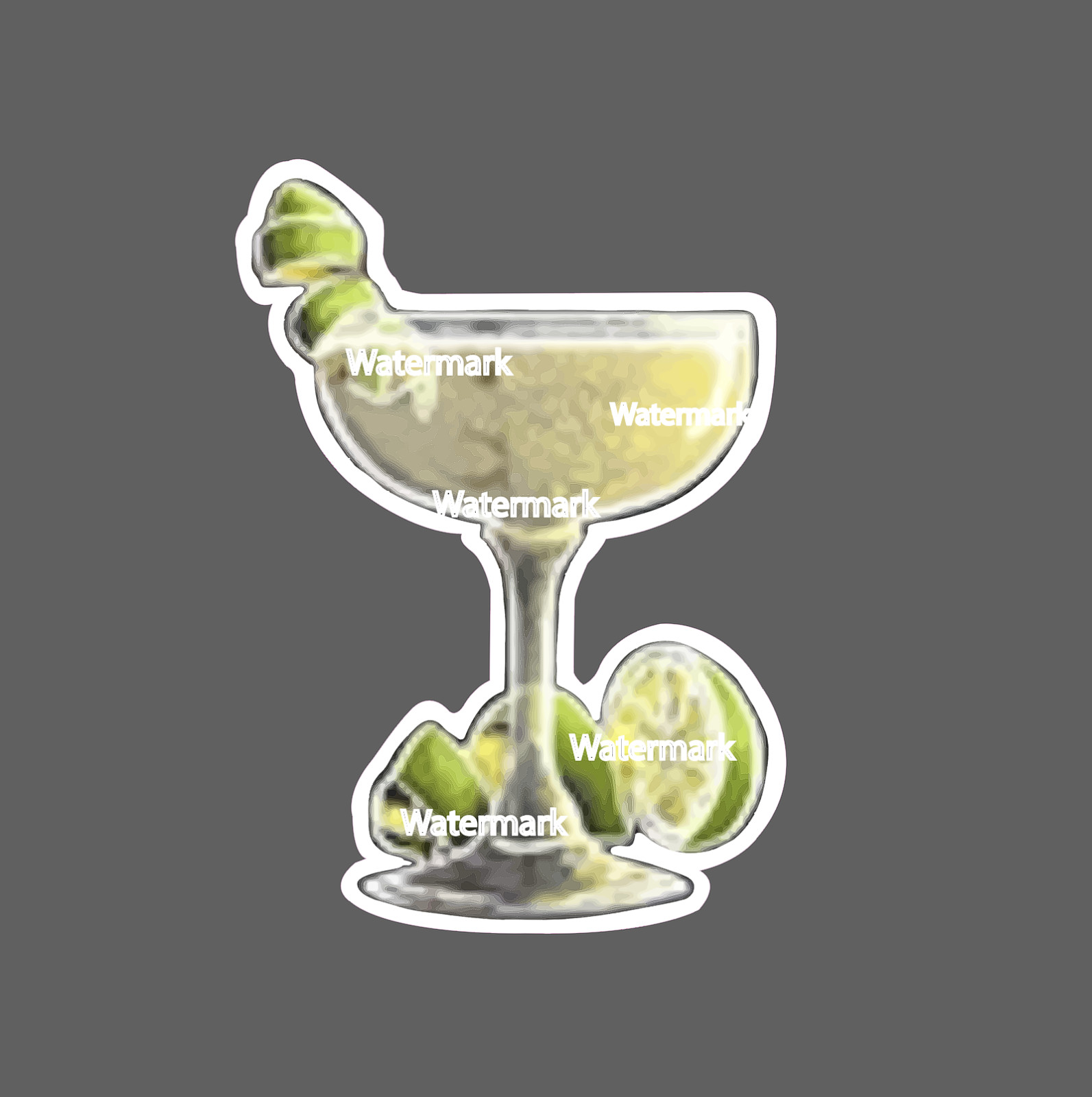 Daiquiri Sticker Lime Frozen Waterproof