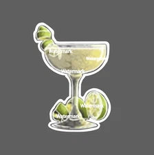 Daiquiri Sticker Lime Frozen Waterproof