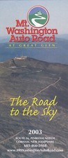 2003 Mount Washington Auto Road New Hampshire Brochure