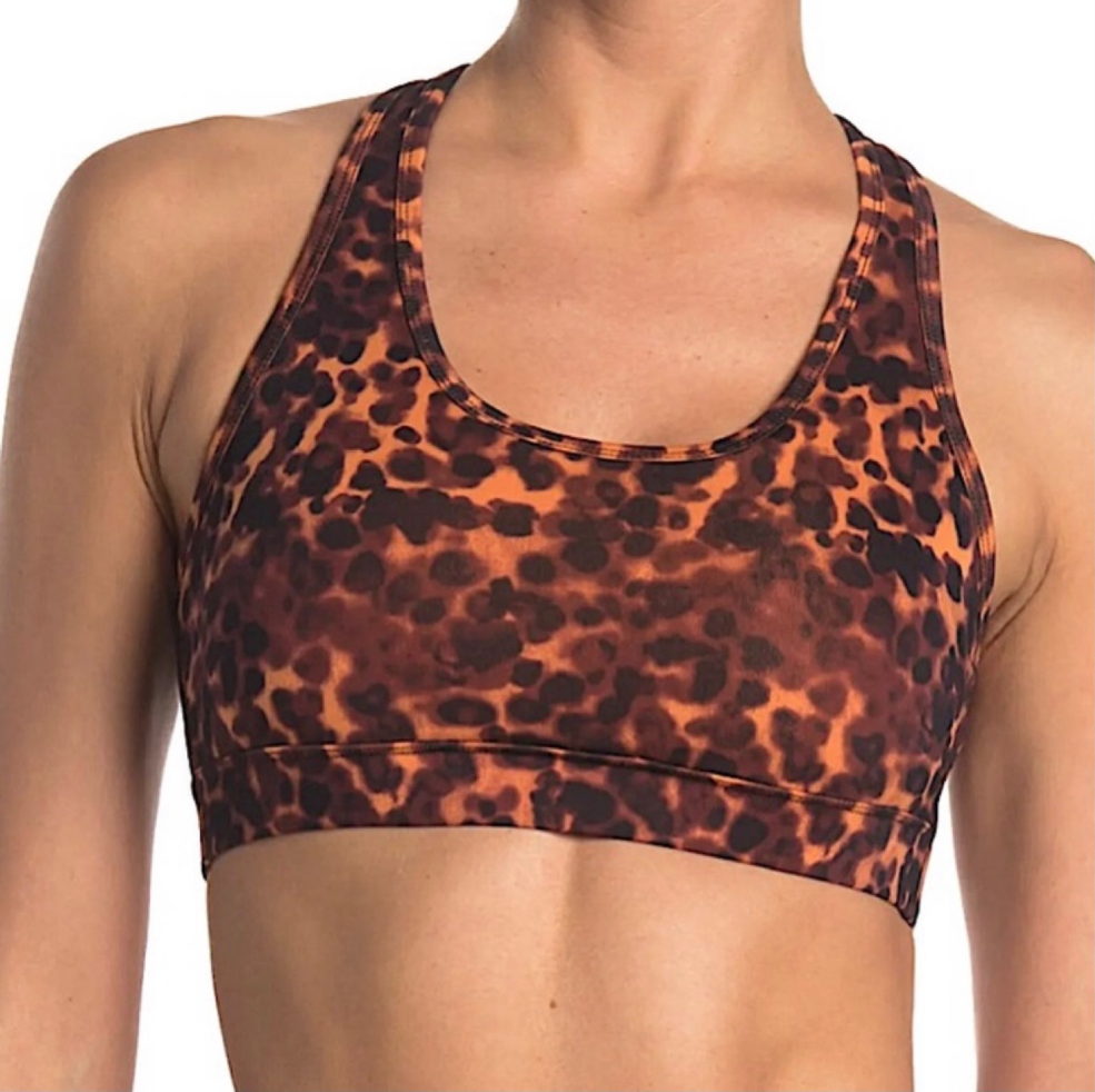 Gottex Animal Print Active Sport Bra SZ S