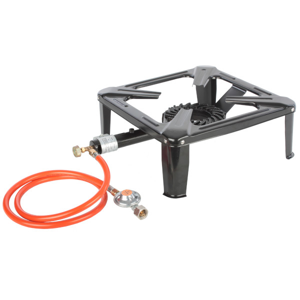 Hockerkocher Gaskocher Campingkocher Gasbrenner Wok 75kW Schlauch Druckminderer 8090₽