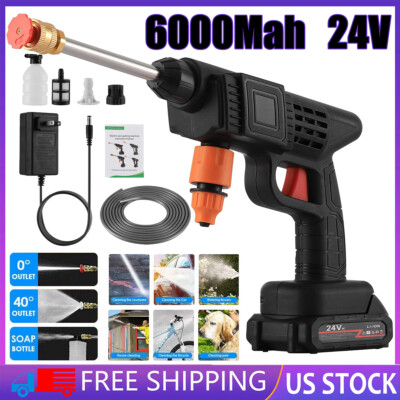 Portable Cordless Electric High Pressure Car Washer Water Spray Gun Cleaner Tool