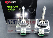 KIT LAMPADE XENON D3S PER PROIETTORI FARI MONTAGGIO TIPO ORIGINALE RIATEC 6000 K