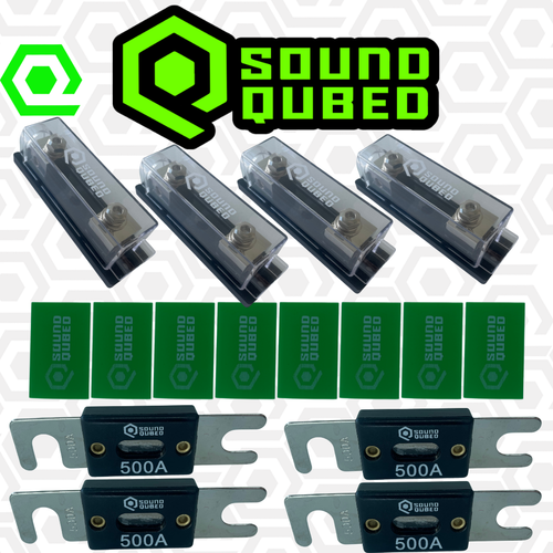 4 Pack Car Audio SS Fuse Holders with Inline ANL Fuses Soundqubed - Picture 9 of 18