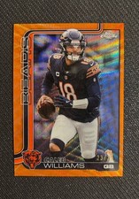 NFL Topps 2025 Chrome Orange Refractor /25 Caleb Williams Bears #52 Football