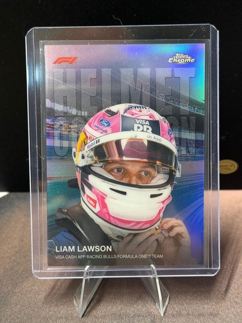 2026 Topps Chrome Formula 1 #HC-11 Liam Lawson Helmet Collection