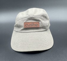CUSHE by Discrete 5 Panel Canvas Cap Hat Taupe Gray