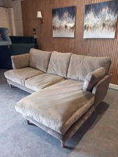 LOAF Smithy CHAISE Sofa, Large Right Hand L Shaped Sofa , Grey CLEVER VELVET