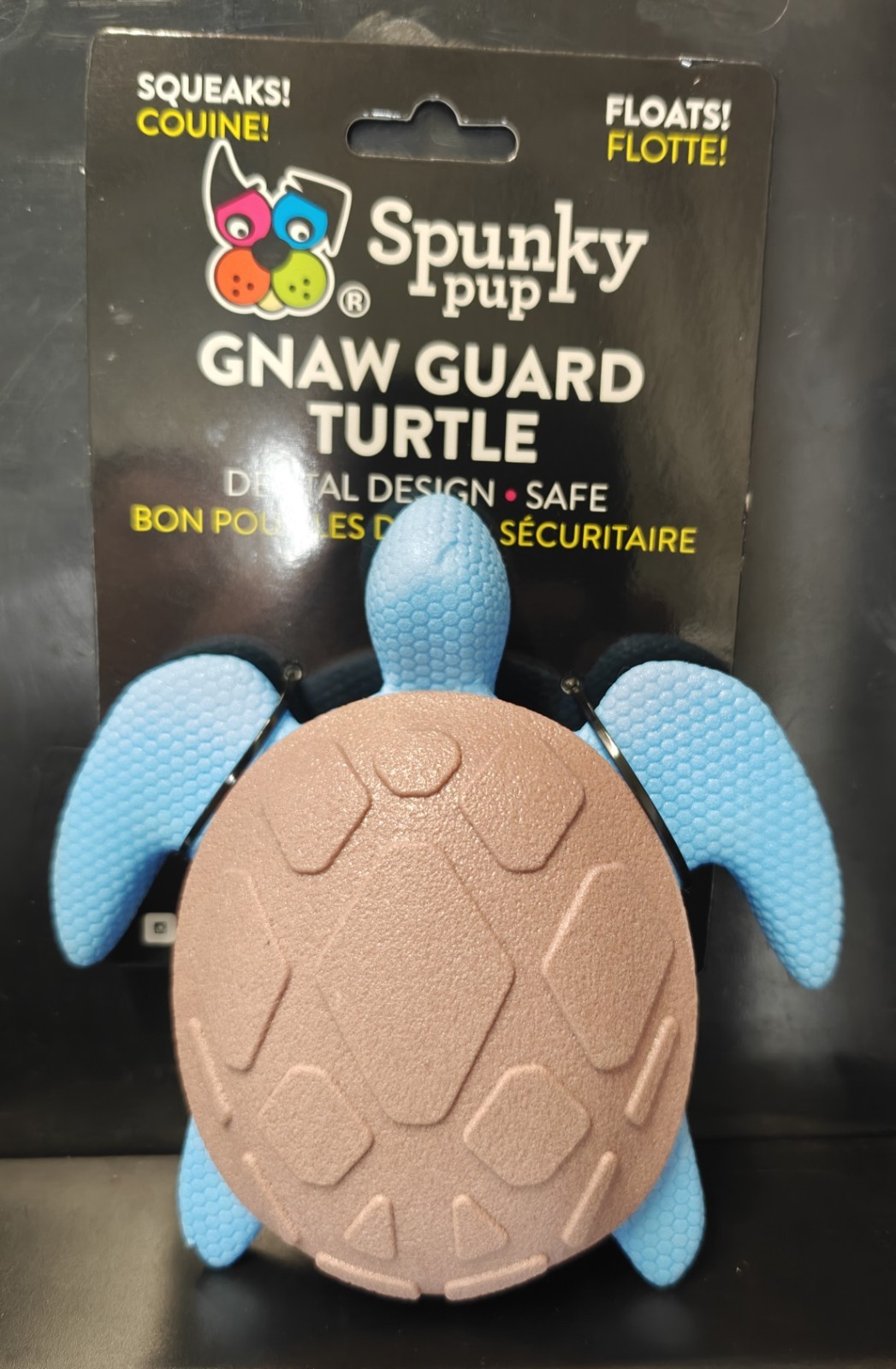 SPUNKY PUP Gnaw Guard Squeaky Sea Turtle Mix Color 