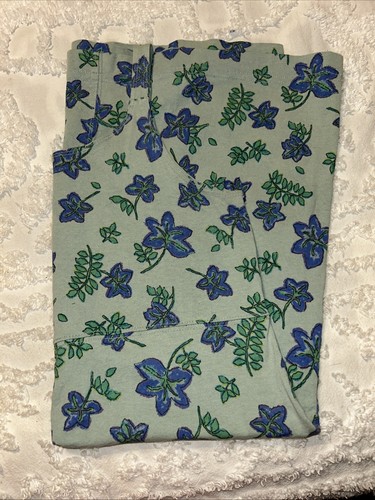 Fresh Produce grün Baumwolle ärmelloses Kleid Blumenmuster Gr. Lg hergestellt in den USA - Bild 11 von 11
