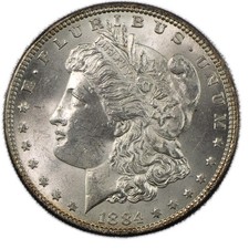1884-P BU Morgan Silver Dollar $1 Brilliant Uncirculated Philadelphia