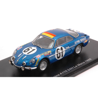 Alpine A110 N.61 Le Mans 1968 M.NUSBAUMER-J.BOURDON 1:43 Spark Model Auto Compet