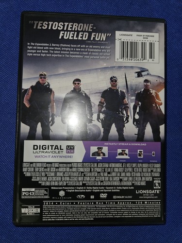 The Expendables 3 (DVD + Digital, 2014) Stallone Statham Gibson Schwarzenegger - Picture 2 of 3