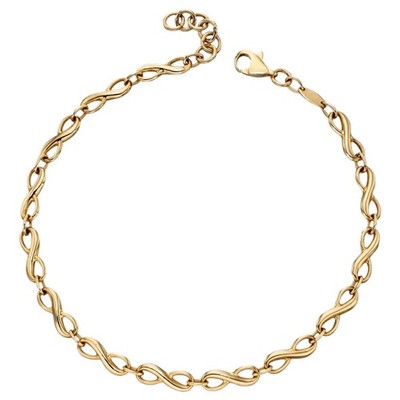 Elements Gold GB471 Infinity Tennis Bracelet in 9ct Gold