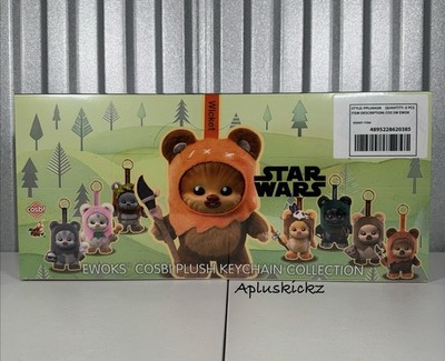 Cosbi Disney Star Wars Ewoks Plush Keychain - Blind Box CASE OF ALL 8 SEALED!