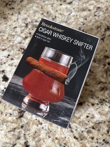 Brookstone Cigar Whiskey Snifter Glass Barware