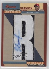 2008-09 Bowman Draft Picks & Stars 1/1 Brandon Rush #DL-BR Patch Auto 0dj8