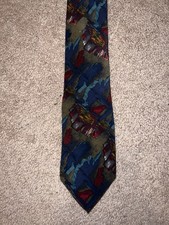 J. Garcia 100 Silk Handmade Tie USA Abstract Art Geometric Vintage 58x4  