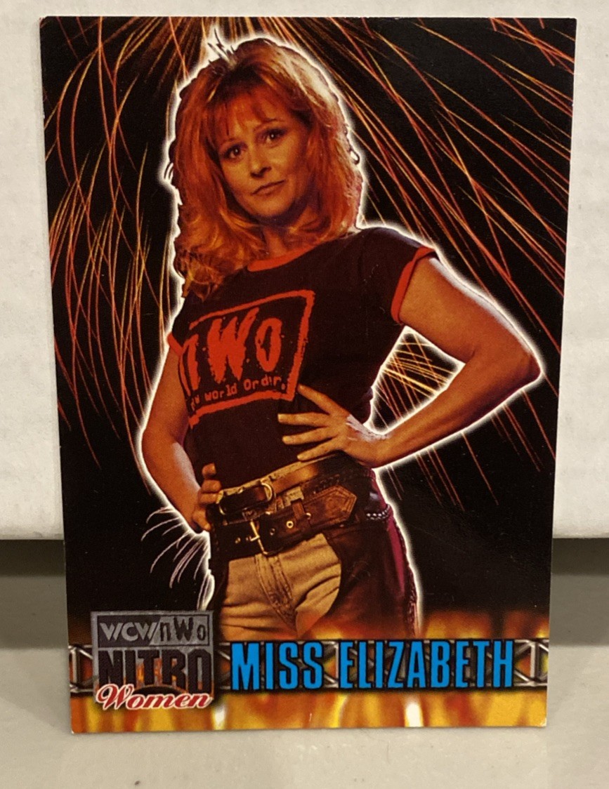 WCW nWo NITRO WOMEN MISS ELIZABETH 1999 TOPPS WRESTLING CARD 56 WWF WWE ECW
