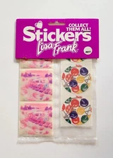 Vtg Lisa Frank Stickers Pack bubblegum cosmic ice cream lollipops candy train