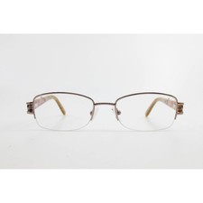 WR 5101 BR Bronze Semi Rimless Rectangle Eyeglasses Frames 50-18-135 Tortoise
