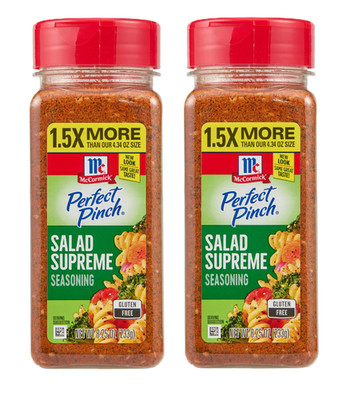 (2 Pack) McCormick Salad Supreme Seasoning, 8.25 oz Bottle