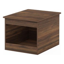 Furinno Peli Top Opening Litter Box Enclosure in Columbia Walnut