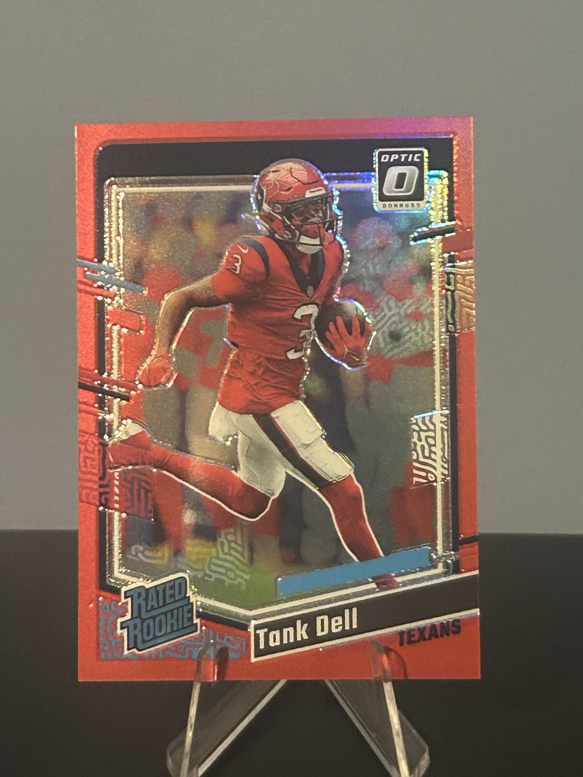 2023 Panini Optic Tank Dell Red Prizm /99 Rookie RC Texans #245 Color Match🔥🔥