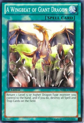 A Wingbeat of Giant Dragon - SDBE-EN023 - Common - Unlimited Edition - Lightly P