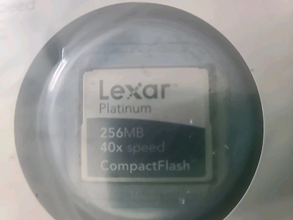 Lexar Platinum Compact Flash 256MB 40X Speed Memory Card Factory Sealed 2005 - Image 4 of 4