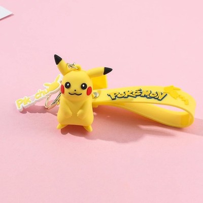  Pokemon Pikachu 3D CUTE Cartoon Figurine Keychain