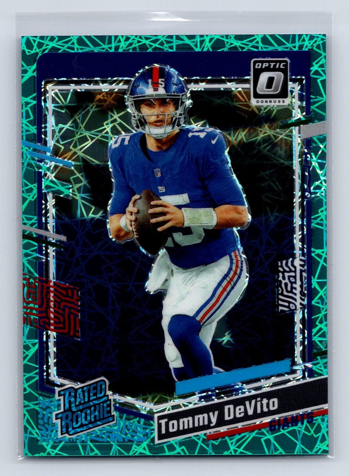2023 Donruss Optic #280 Tommy DeVito Teal Velocity - Giants