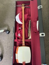 Shamisen Japanese Traditional Musical Instrument with Hard Case
