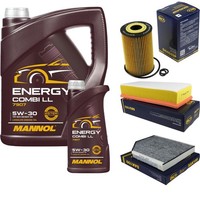 SCT Inspektionspaket 6L Mannol Energy 5W-30 FüR Audi A4 Avant 2.0 TDI Q5