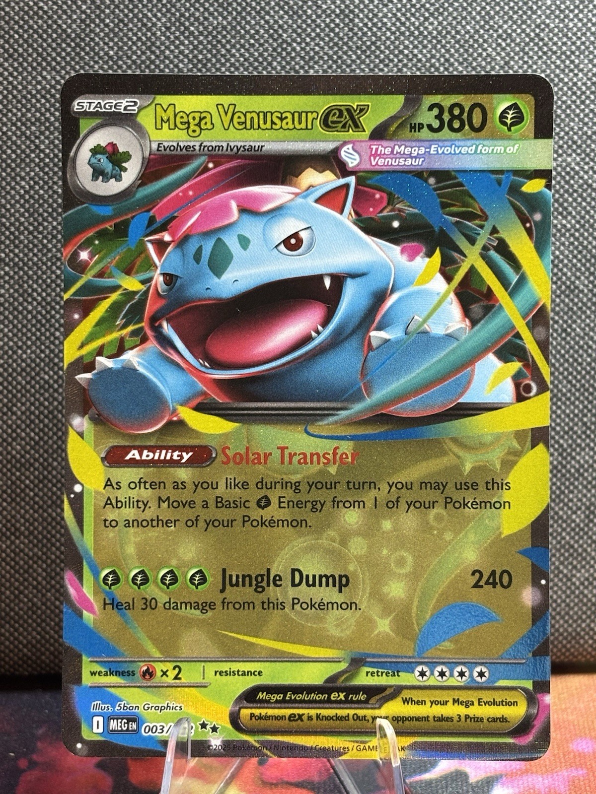 Mega Venusaur ex 003/132 Me01: Mega Evolution Holo
