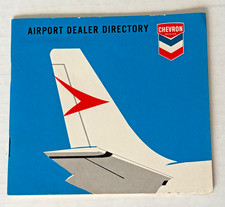 Vintage Chevron Airport Dealer Directory Standard Oil Co of California Aviation
