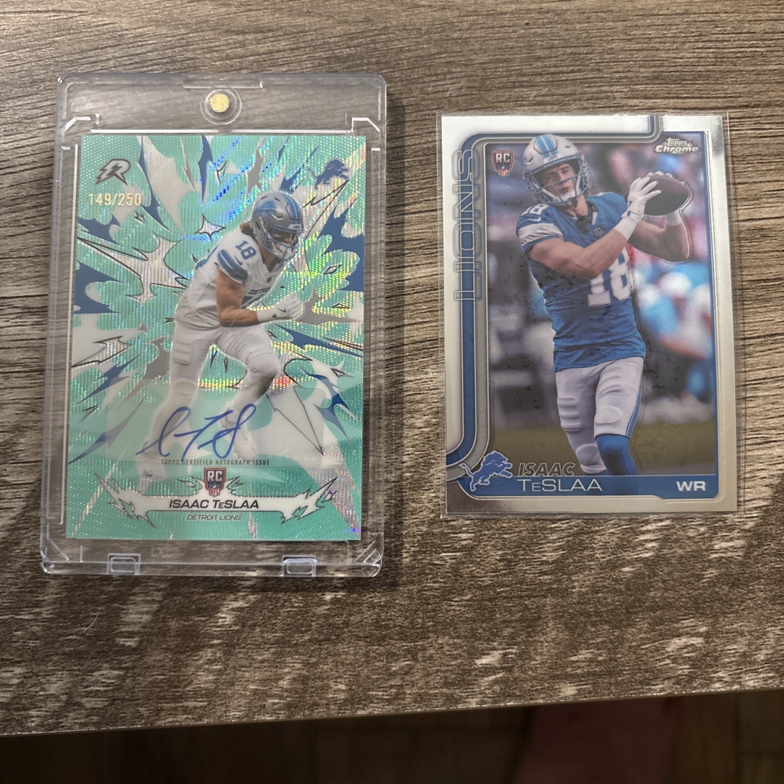 2025 Topps Resurgence Isaac Teslaa Aqua Wave Refractor Auto /250