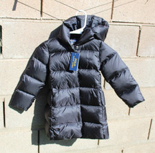 Polo Ralph Lauren DOWN Puffer jacket parka 3t 4t black blue boy girl OFFER new