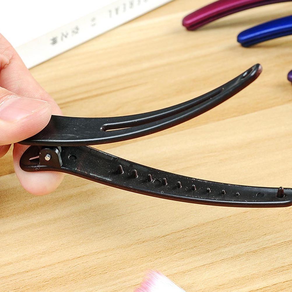 13 Pcs Plastic Hair Styling Duckbill Clip Hairdressing Partition Clamp