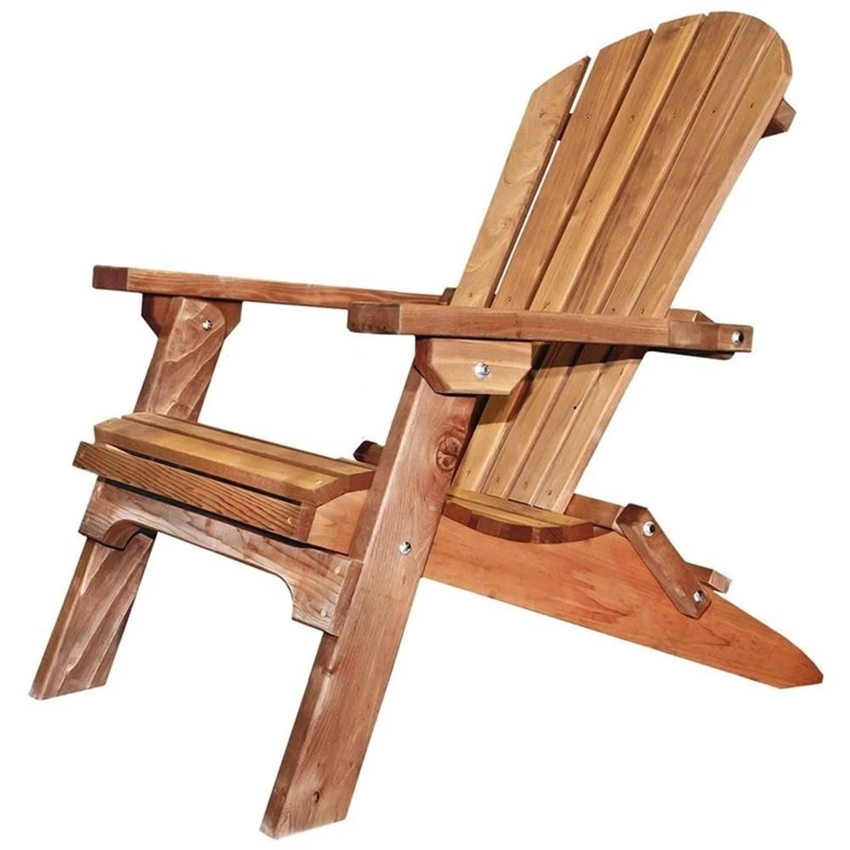Silla Adirondack de madera de transición artesanal de 15" Montana Woodworks en rojo Foto 3 de 4