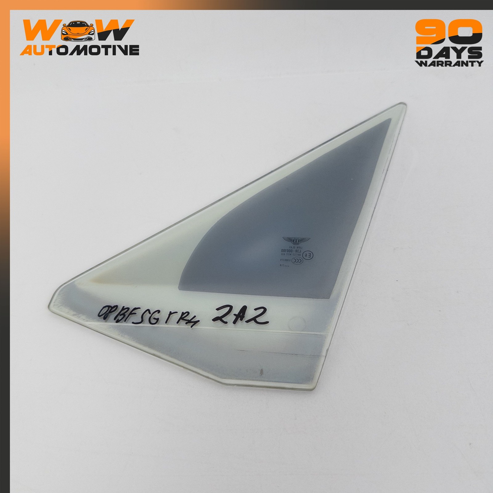 06-13 BENTLEY CONTINENTAL FLYING SPUR FRONT RIGHT QUARTER FIXED VENT WINDOW OEM