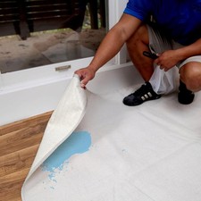 Trimaco 4329 47 mil. Anti-Slip Canvas Stay Put Drop Cloth 8 L x 6 W ft.