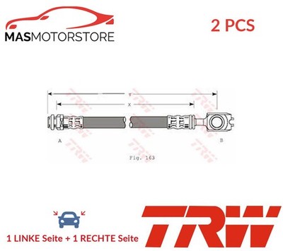 BREMSSCHLAUCH BREMSLEITUNG PAAR VORNE TRW PHD349 2PCS P NEU OE QUALITÄT