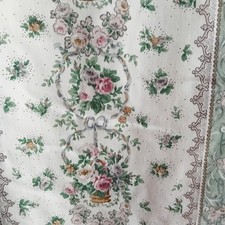  VINTAGE DORMA ANTOINETTE   LINED CURTAINS 62 x 70 TIEBACKS  PLUS PELMET Floral 