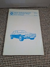 Daimler Double Six Series Two 2 Door And 4 Door Parts Catalouge 1974
