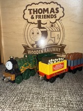 Emily  THOMAS FRIENDS TRAIN DIECAST 2009 STUCK BRUSH VARIANT LEAVES