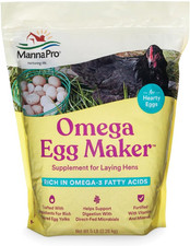 Omega Egg Maker Chicken Feed Supplement for Laying Hens with Omega-3 5 lbs