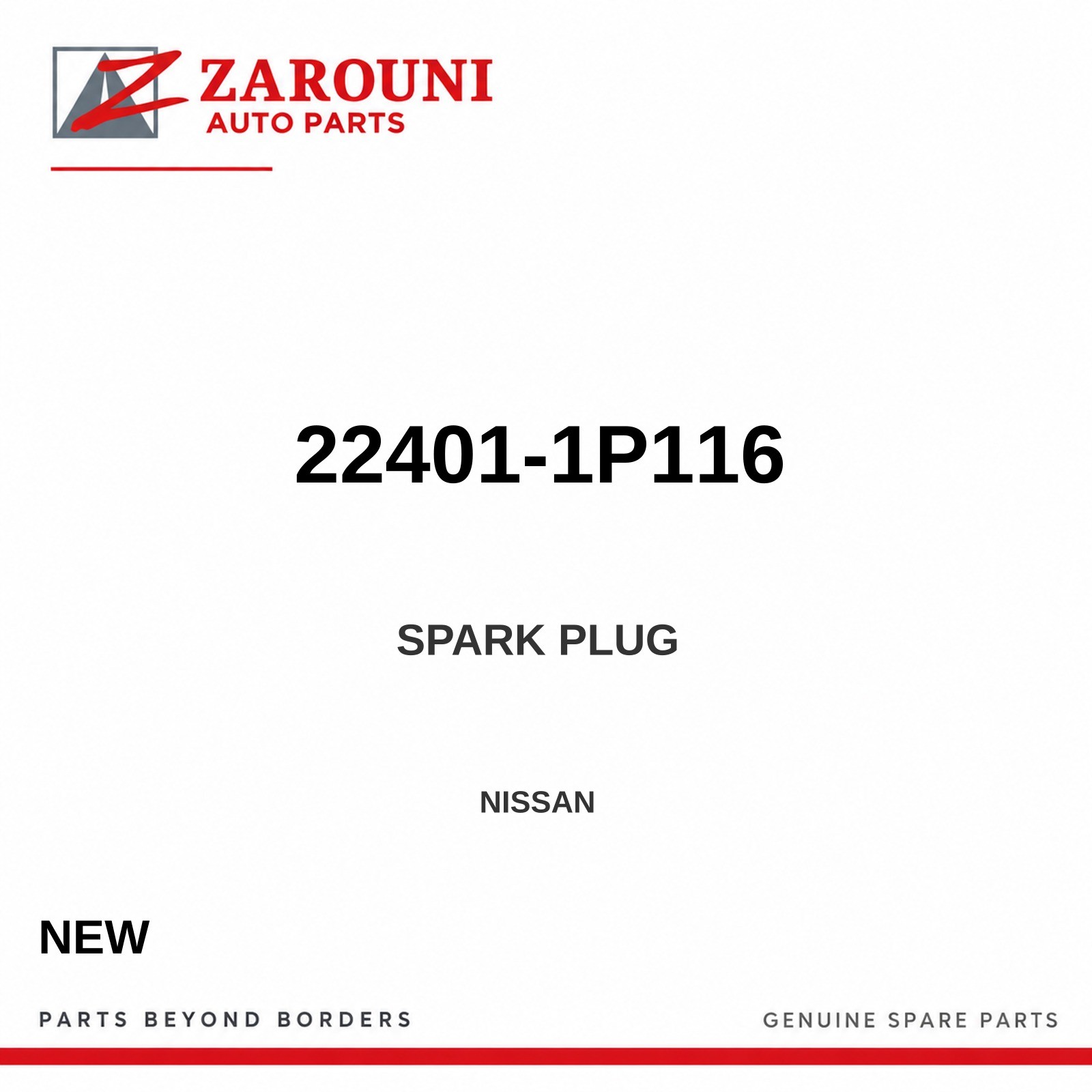 Genuine Nissan Spark Plug 22401-1P116
