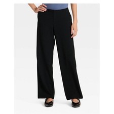 a new day Bootcut Mid Rise Straight Hip  Thigh Career Pant SZ XS / 2R Black NEW